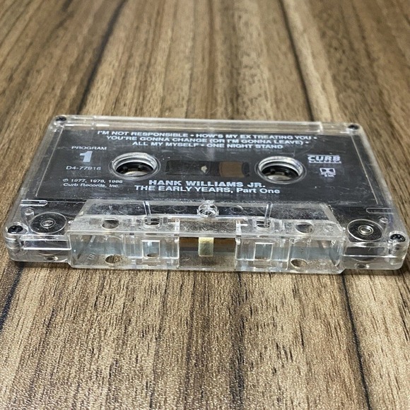 Hank Williams Jr The Early Years Part One Cassette Tape 1986 - Picture 4 of 5